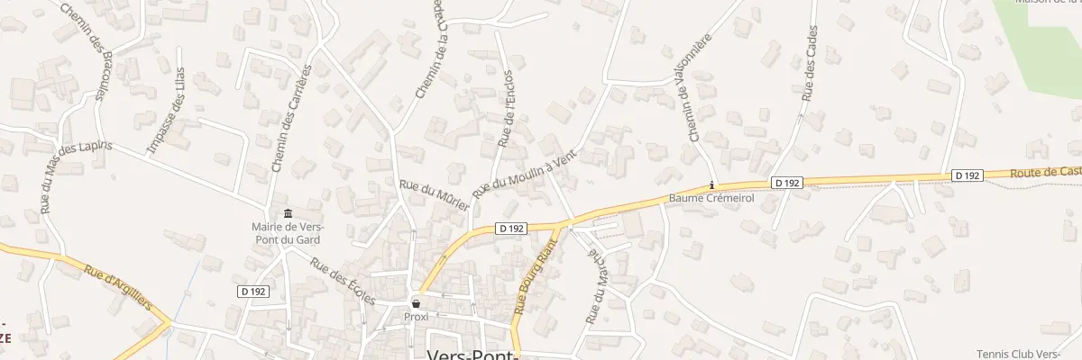 Plan du 5651 Rue du Charron à Vers-Pont-du-Gard
