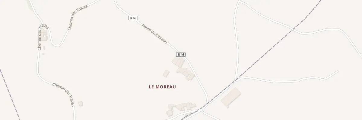 Plan du 810 Rte du Moreau à Larajasse