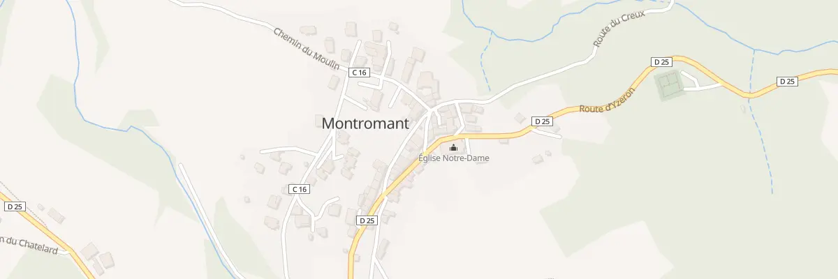 Plan du 30 Rue du Pave à Montromant