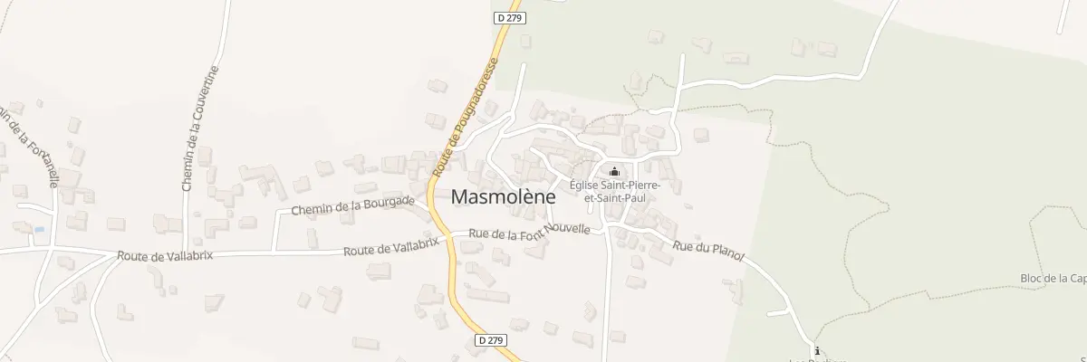 Plan du 5091 Masmolene à La Capelle-et-Masmolène
