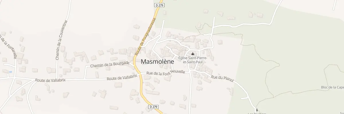 Plan du 5187 Masmolene à La Capelle-et-Masmolène