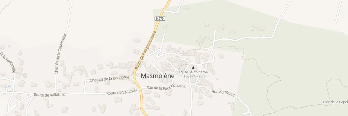 Plan du 5082 Masmolene à La Capelle-et-Masmolène