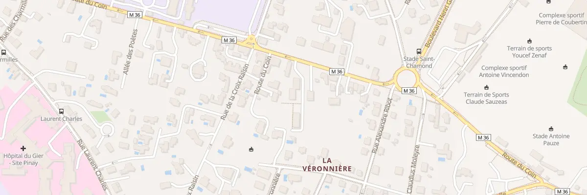 Plan du 32 Rte du Coin à Saint-Chamond