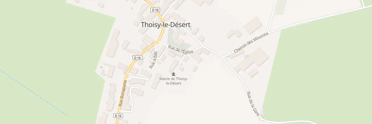 Plan du 14 Rue de l’Eglise à Thoisy-le-Désert