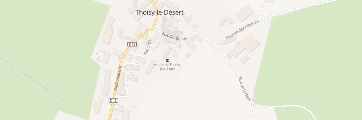 Plan du 16 Rue de l’Eglise à Thoisy-le-Désert