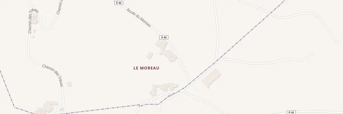 Plan du 820 Rte du Moreau à Larajasse