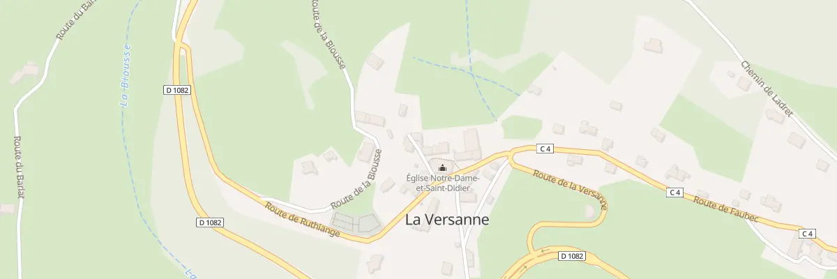 Plan du 5007 Ruthiange à La Versanne
