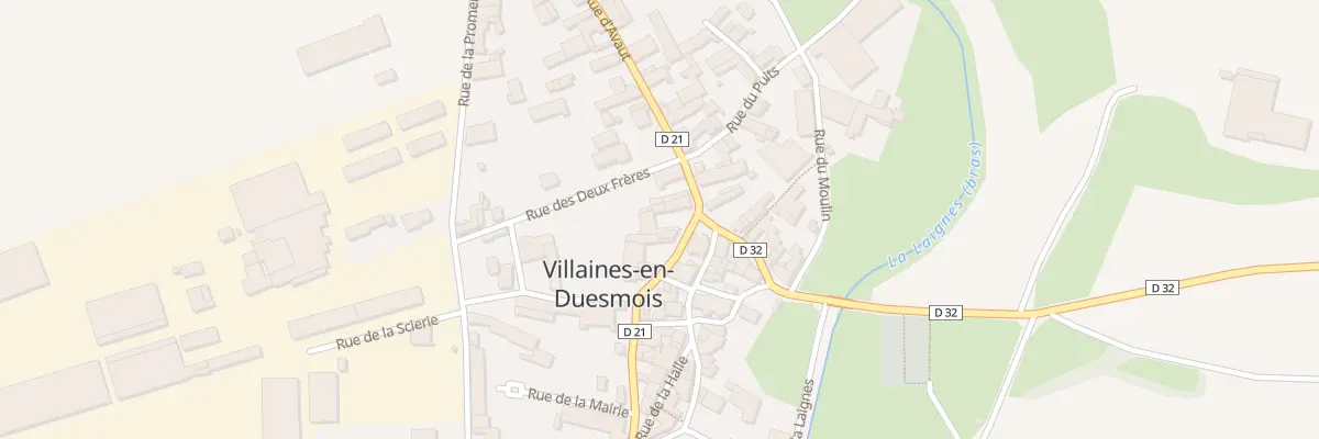 Plan du 11 Rue du Centre à Villaines-en-Duesmois