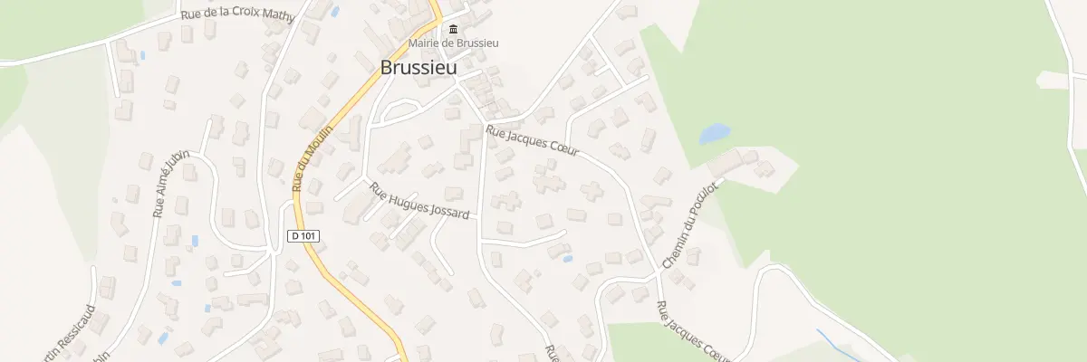 Plan du 6 Rue Jacques Coeur à Brussieu