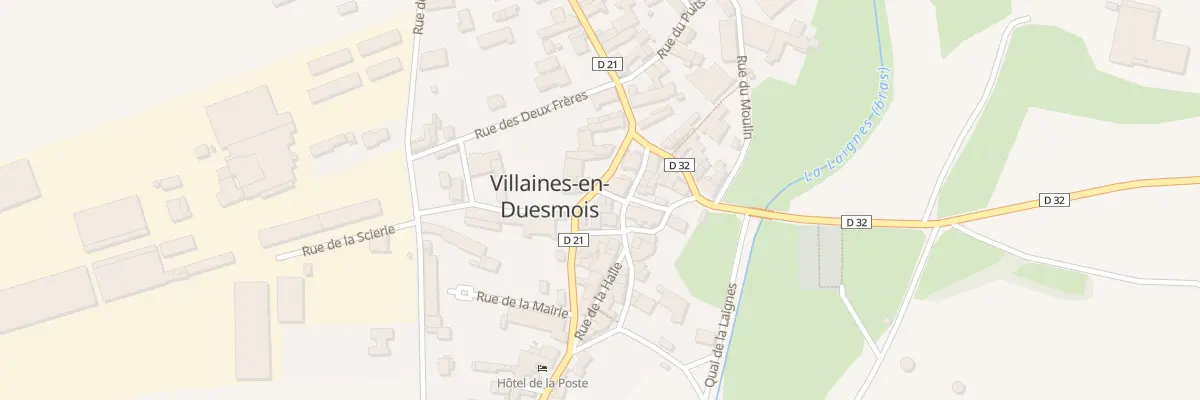 Plan du 16 Rue du Centre à Villaines-en-Duesmois