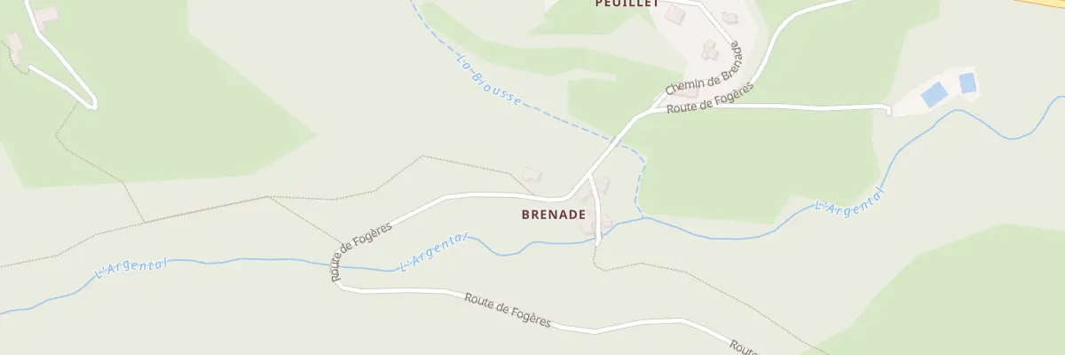 Plan du 430 Rte de Fogères à La Versanne