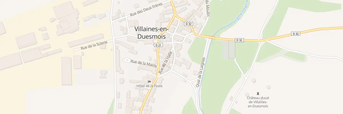Plan du 6 Rue de la Halle à Villaines-en-Duesmois