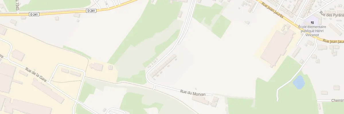 Plan du 12 Rue du Morvan à Épinac
