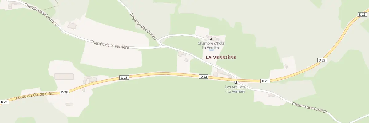 Plan du 133 Che de la Verriere aux Ardillats