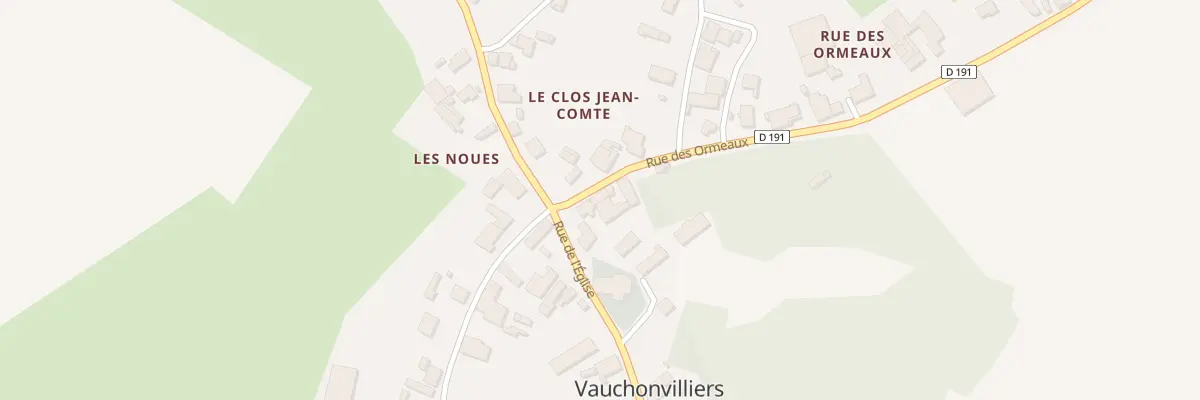Plan du 4 Rue des Ormeaux à Vauchonvilliers