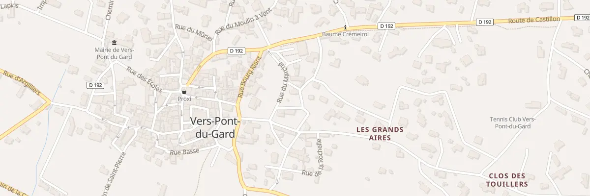 Plan du 5189 Rue du Clos du Gal à Vers-Pont-du-Gard