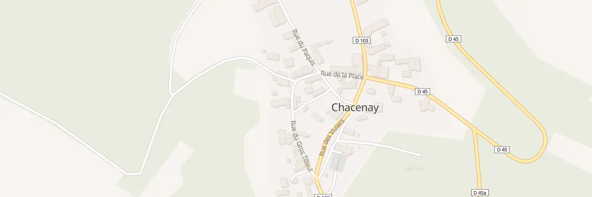 Plan du 1 Rle de la Place à Chacenay