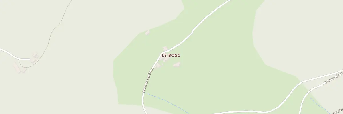 Plan du 5140 Le Bosc à Vanosc