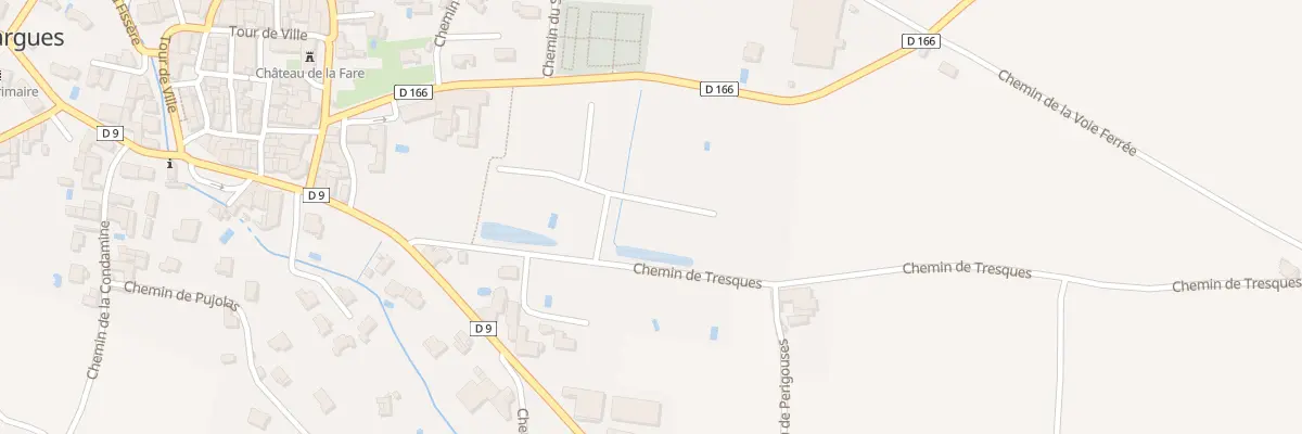 Plan du 5397 Che de Tresques à Cavillargues