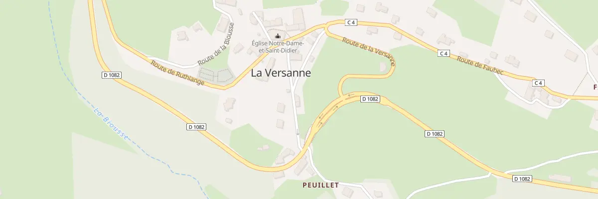 Plan du 5021 Ruthiange à La Versanne