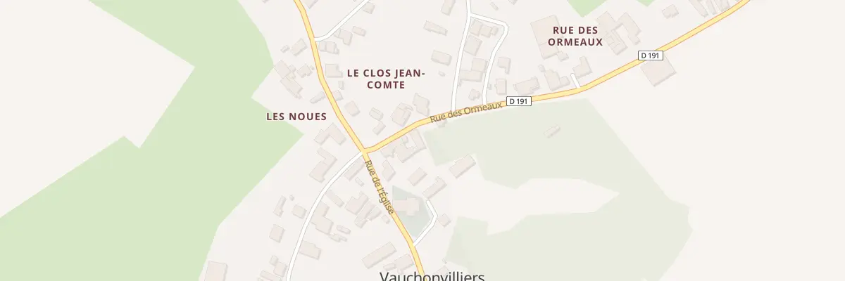 Plan du 8 Rue des Ormeaux à Vauchonvilliers