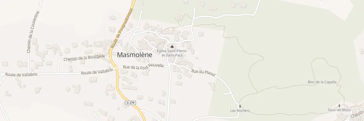 Plan du 5070 Masmolene à La Capelle-et-Masmolène