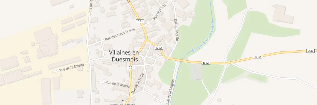 Plan du 10 Rue de la Porte au Curé à Villaines-en-Duesmois
