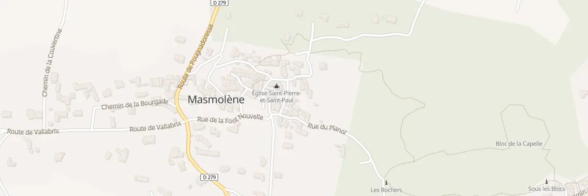 Plan du 5075 Masmolene à La Capelle-et-Masmolène