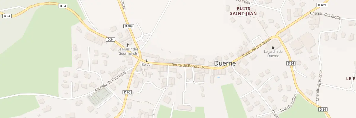 Plan du 34 Rte de Bordeaux à Duerne