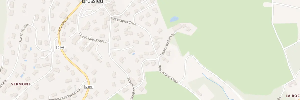 Plan du 2 Rue Claude Chenevière à Brussieu