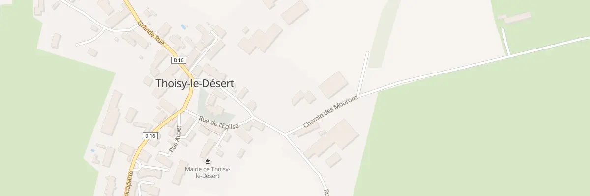 Plan du 1 Che des Mourons à Thoisy-le-Désert