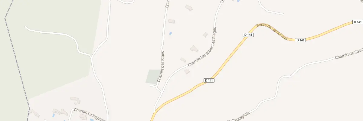 Plan du 5073 Les Ribes à Salazac