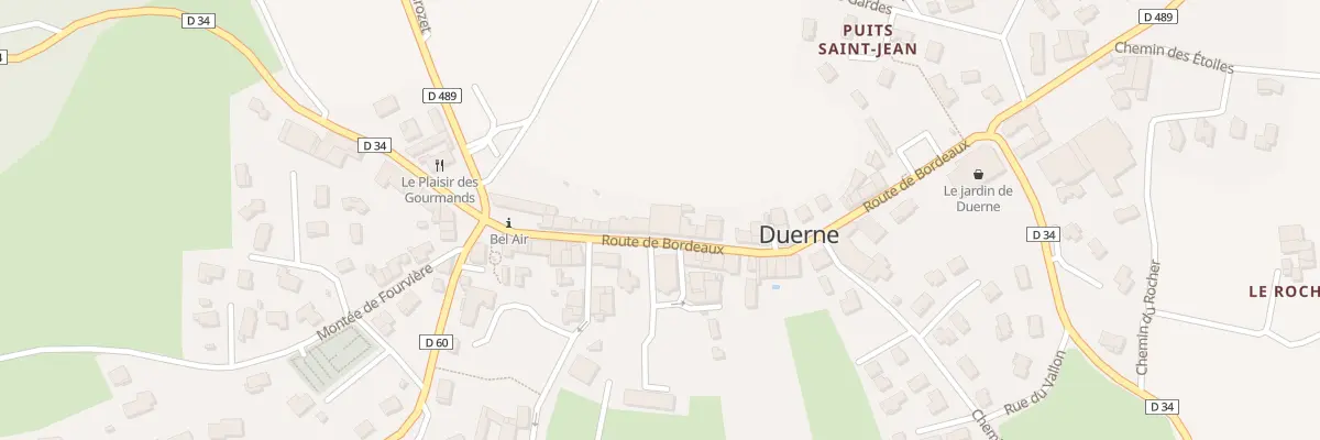 Plan du Bourg à Duerne