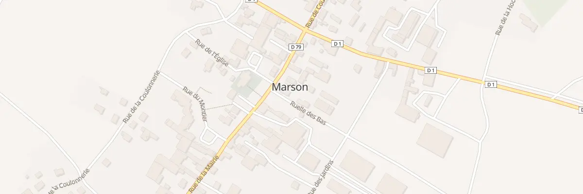Plan du 1 Rle du Bas à Marson