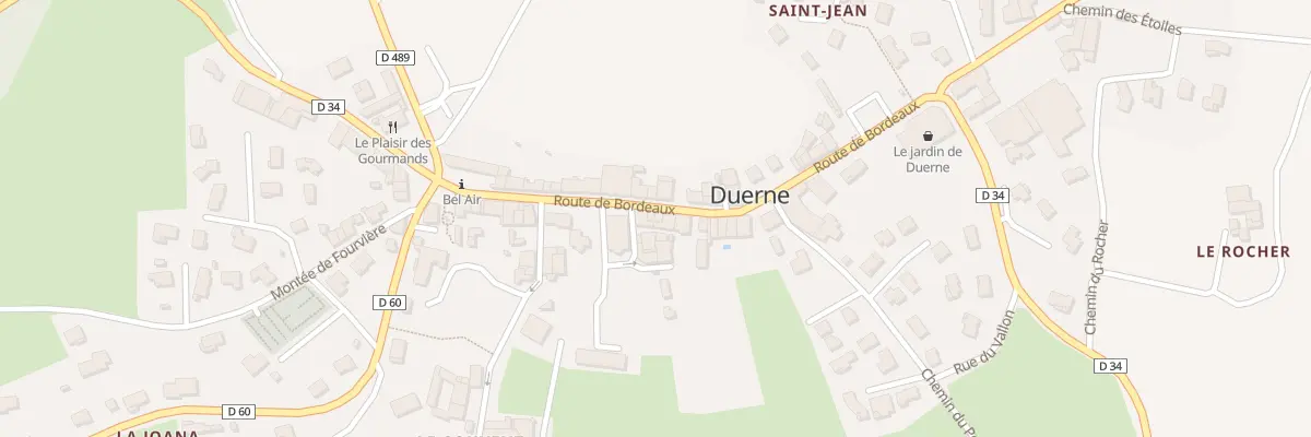 Plan du 23 Rte de Bordeaux à Duerne