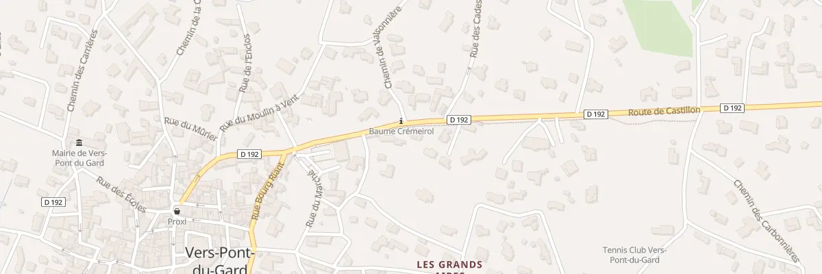 Plan du 5746 Rte de Castillon à Vers-Pont-du-Gard