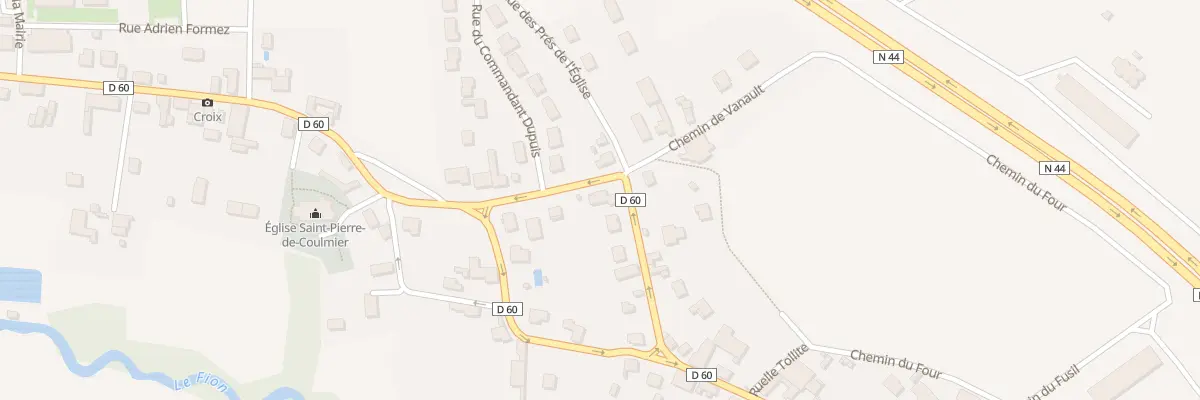 Plan du 60 Gr Grande Rue de Coulmier à La Chaussée-sur-Marne