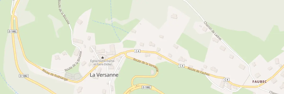 Plan du 37 Rte de Faubec à La Versanne