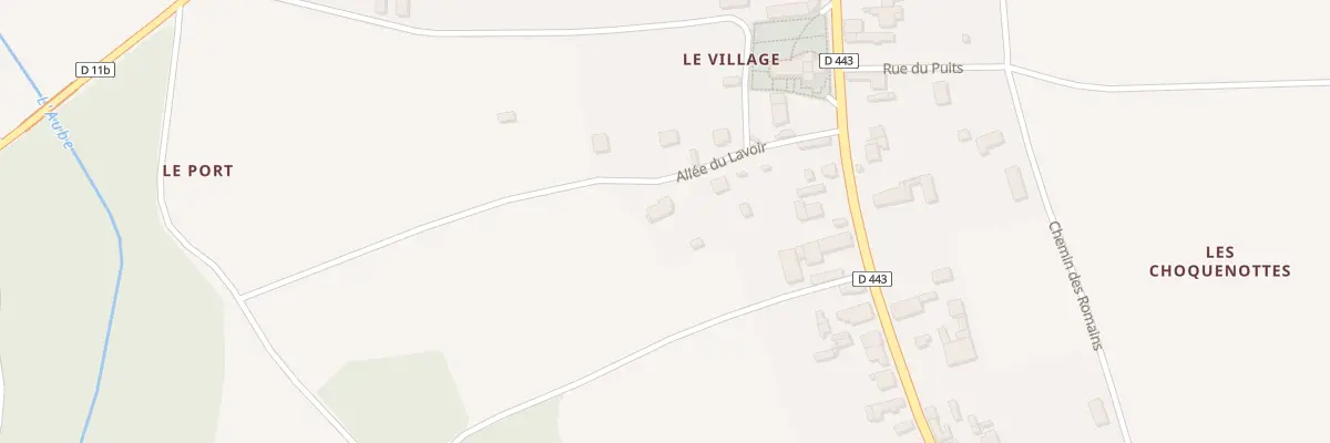 Plan du 4 All du Lavoir à Brienne-la-Vieille