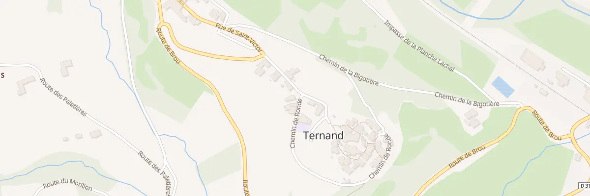 Plan du 6 Che de Ronde à Ternand