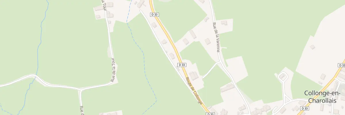 Plan du 123 Rte de Collonge à Collonge-en-Charollais