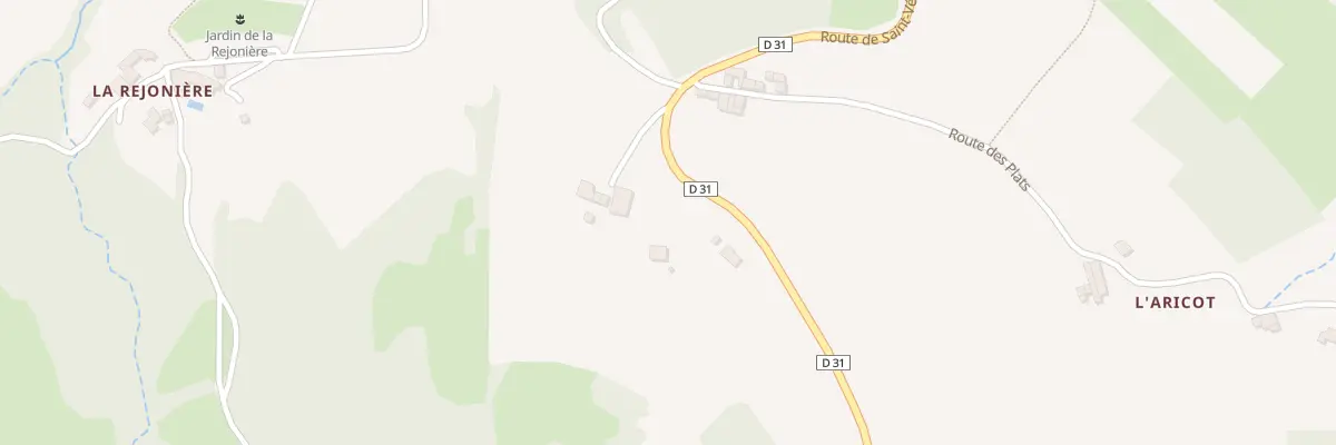 Plan du 750 Rte de Saint-Vérand à Ternand