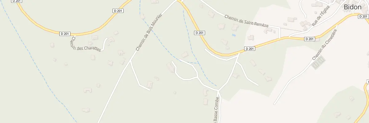 Plan du 130 Che de la Basse Combe à Bidon