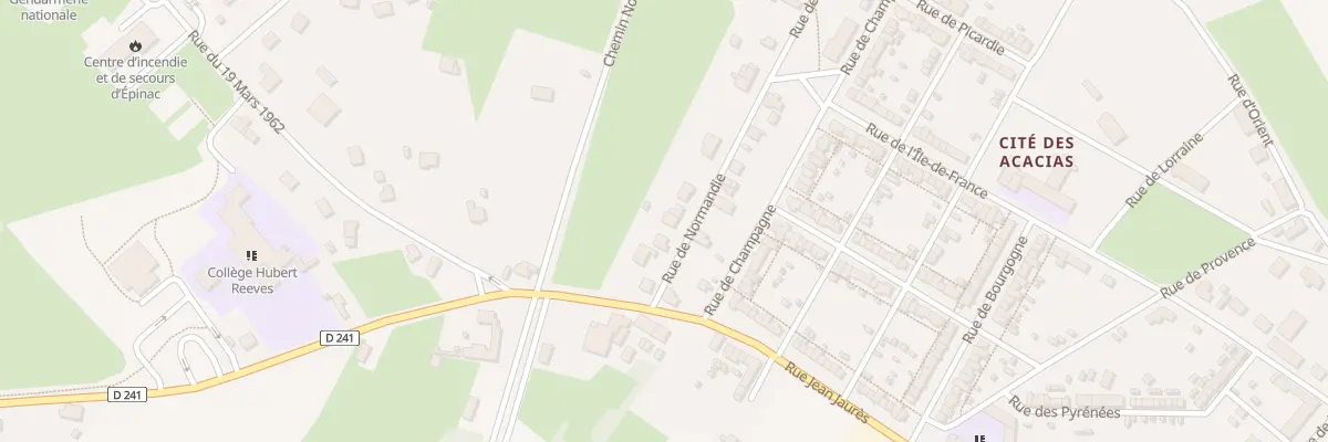 Plan du 7 Rue de Normandie à Épinac