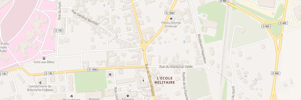 Plan du 47 Rue de l’École Militaire à Brienne-le-Château