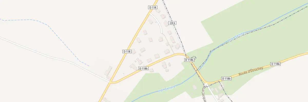 Plan du 6 Rue du Pont des Romains à Étrochey