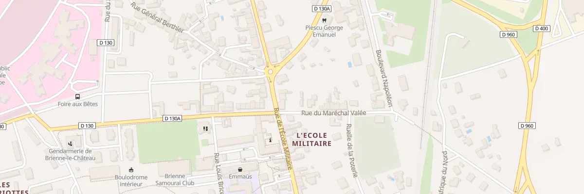 Plan du 45 Rue de l’École Militaire à Brienne-le-Château