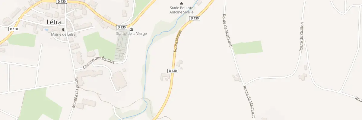 Plan du 958 Rte Neuve D 130 à Létra