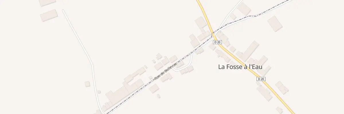 Plan du 5219 La Fosse A l’Eau à Thin-le-Moutier