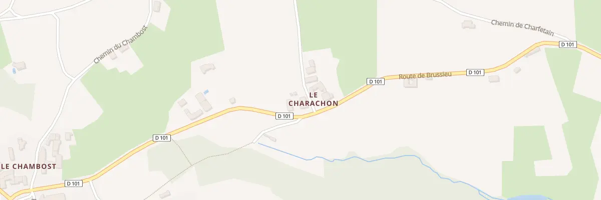 Plan du 5096 Le Charachon à Brussieu